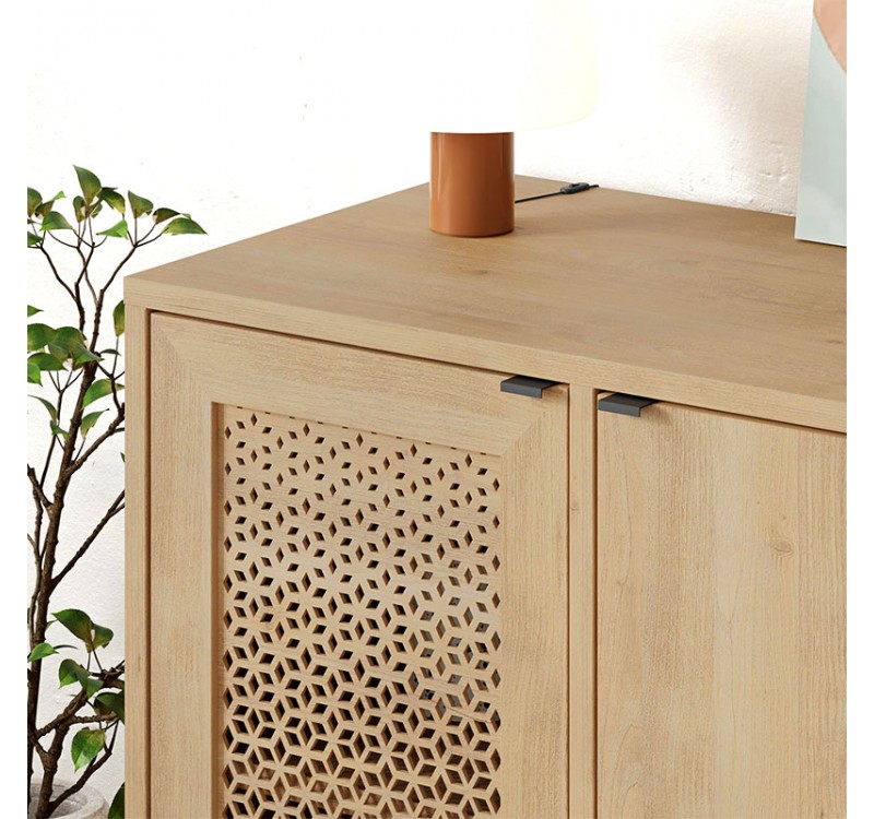 Μπουφές Naive Megapap χρώμα sapphire oak 80x40x80εκ.