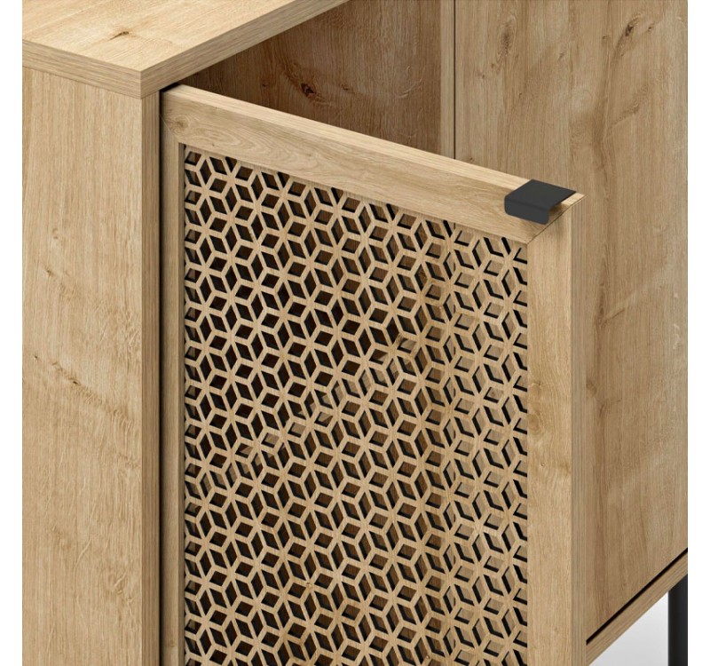 Μπουφές Naive Megapap χρώμα sapphire oak 80x40x80εκ.