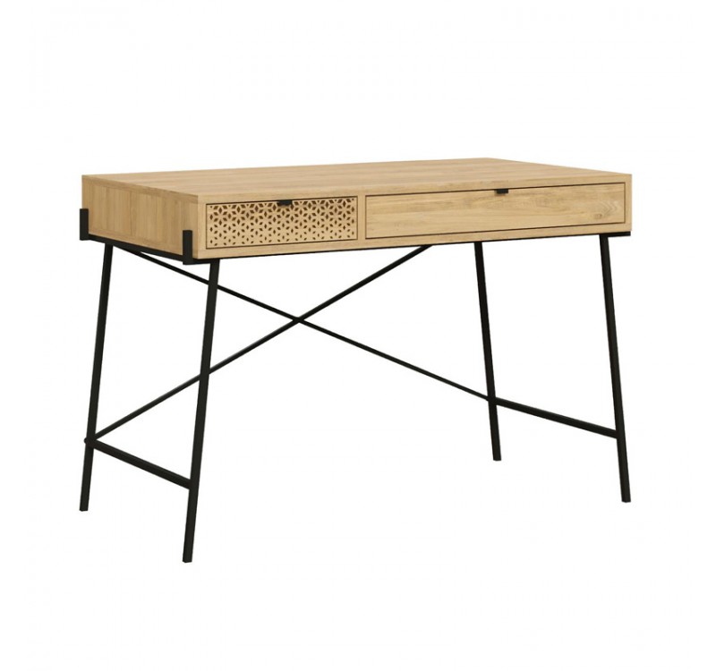 Γραφείο εργασίας Naive Megapap χρώμα sapphire oak 113,4x60x77,5εκ.