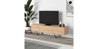 Έπιπλο τηλεόρασης Jacomen Megapap χρώμα sapphire oak 160x35x43εκ.