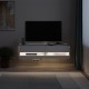 Έπιπλο τηλεόρασης επιτοίχιο Moon Megapap με LED χρώμα λευκό 120x33,8x30εκ.
