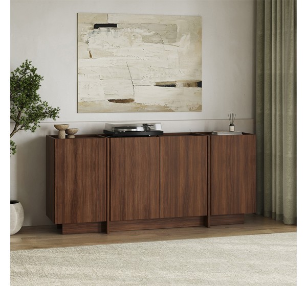 Μπουφές Dorma Megapap χρώμα καρυδί milano 180x45x80,2εκ.
