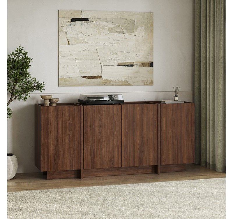 Μπουφές Dorma Megapap χρώμα καρυδί milano 180x45x80,2εκ.
