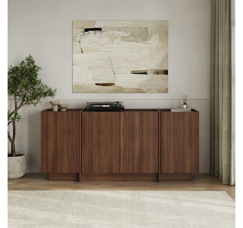 Μπουφές Dorma Megapap χρώμα καρυδί milano 180x45x80,2εκ.