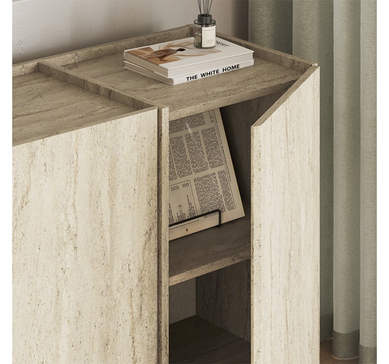 Μπουφές Dorma Megapap χρώμα travertine 180x45x80,2εκ.