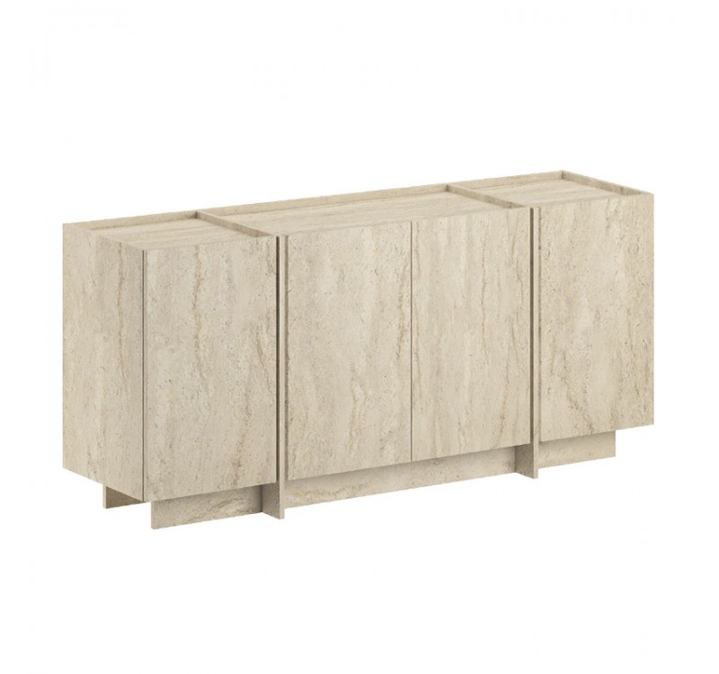 Μπουφές Dorma Megapap χρώμα travertine 180x45x80,2εκ.