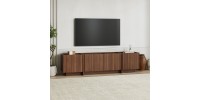 Έπιπλο τηλεόρασης Lowen Megapap χρώμα καρυδί milano 180x35x46,2εκ.