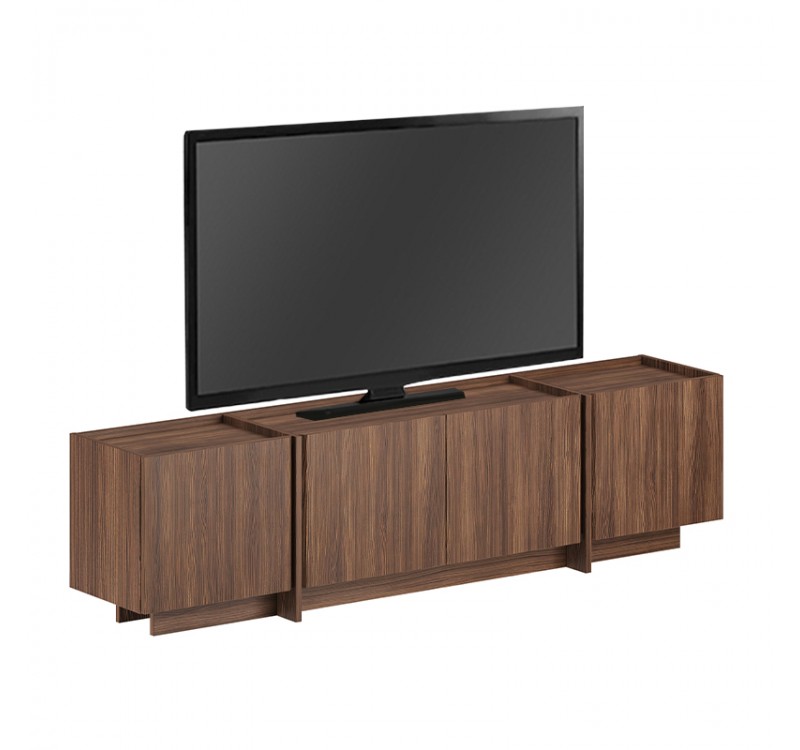 Έπιπλο τηλεόρασης Lowen Megapap χρώμα καρυδί milano 180x35x46,2εκ.