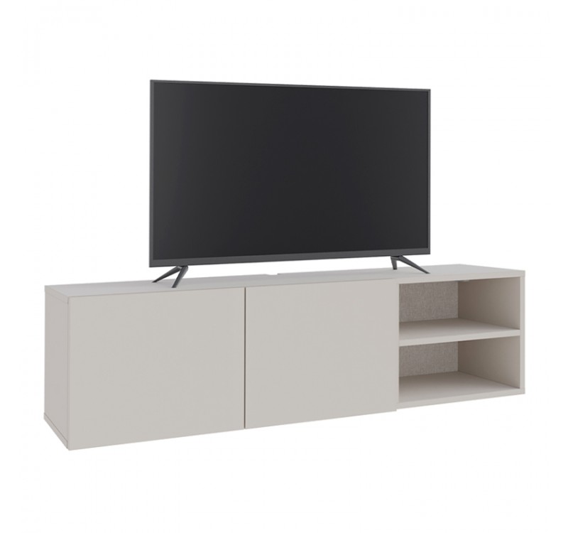 Έπιπλο τηλεόρασης επιτοίχιο Conrad Megapap χρώμα sandstone 140x35x38εκ.