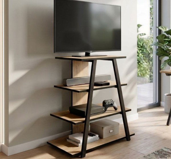 Έπιπλο τηλεόρασης Lyno Megapap χρώμα sapphire oak 70,4x54x80εκ.