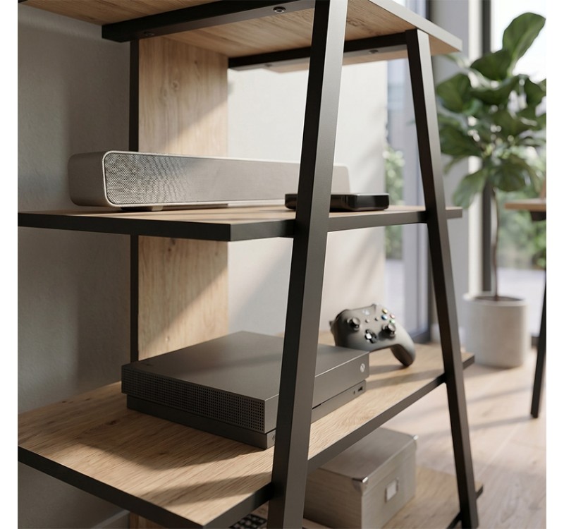 Έπιπλο τηλεόρασης Lyno Megapap χρώμα sapphire oak 70,4x54x80εκ.