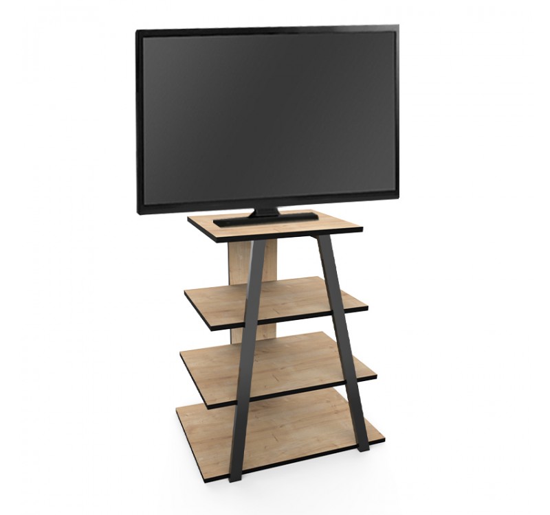 Έπιπλο τηλεόρασης Lyno Megapap χρώμα sapphire oak 70,4x54x80εκ.