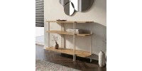 Κονσόλα Notus Megapap χρώμα sapphire oak 92x34,5x75εκ.