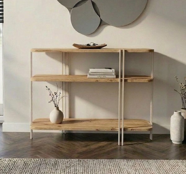 Κονσόλα Notus Megapap χρώμα sapphire oak 92x34,5x75εκ.