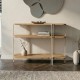 Κονσόλα Notus Megapap χρώμα sapphire oak 92x34,5x75εκ.