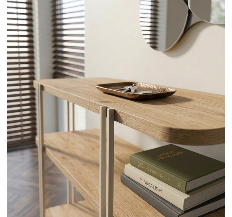 Κονσόλα Notus Megapap χρώμα sapphire oak 92x34,5x75εκ.