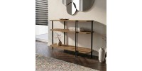 Κονσόλα Notus Megapap χρώμα καρυδί Ud 92x34,5x75εκ.