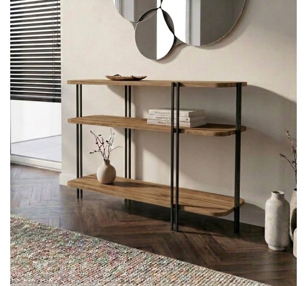 Κονσόλα Notus Megapap χρώμα καρυδί Ud 92x34,5x75εκ.