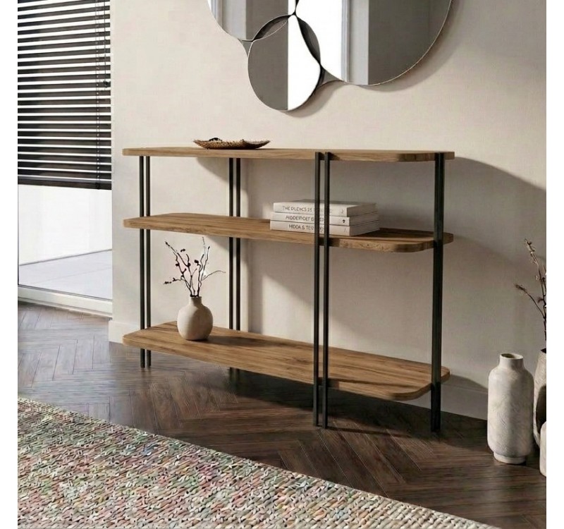 Κονσόλα Notus Megapap χρώμα καρυδί Ud 92x34,5x75εκ.