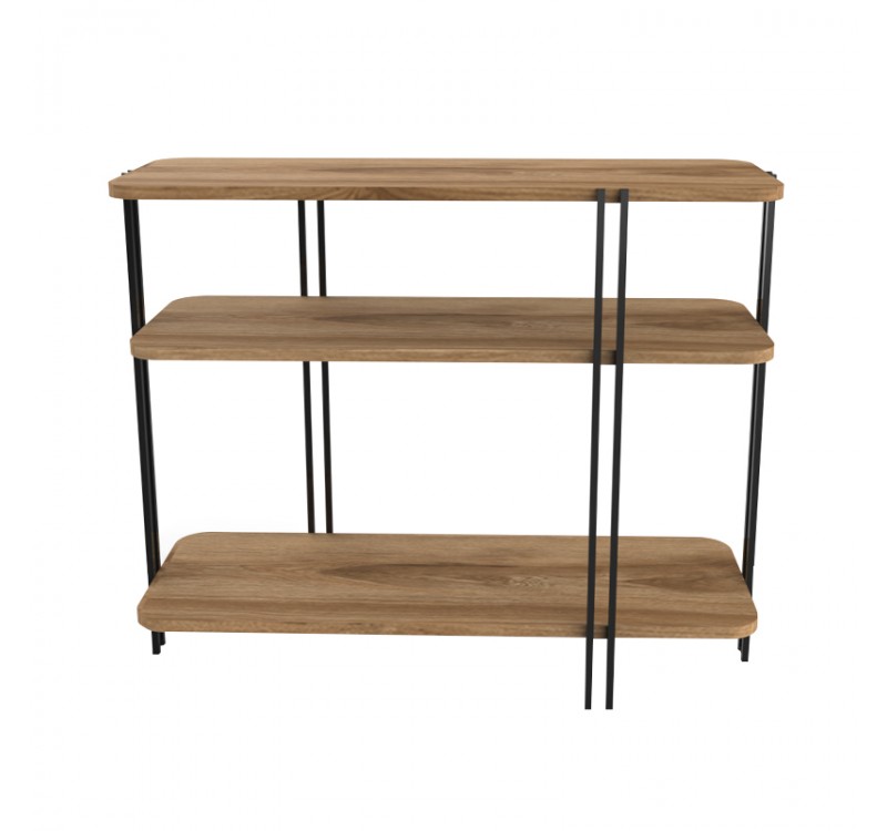 Κονσόλα Notus Megapap χρώμα καρυδί Ud 92x34,5x75εκ.