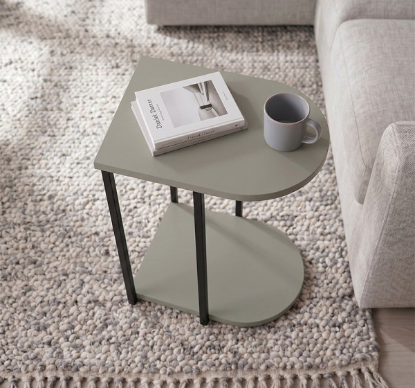 Τραπεζάκι βοηθητικό Roya Megapap χρώμα ash green 41,5x32x56εκ.
