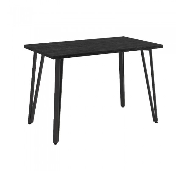 Τραπέζι Xana Megapap χρώμα black wood 120x70x77,5εκ.