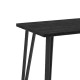 Τραπέζι Xana Megapap χρώμα black wood 120x70x77,5εκ.