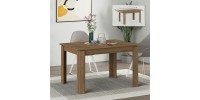 Τραπέζι Tolmen Megapap επεκτεινόμενο χρώμα ανοιχτό καρυδί 120/170x80x75εκ.