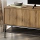Έπιπλο τηλεόρασης Amira Megapap χρώμα καρυδί Ud - black wood 180x35x55εκ.