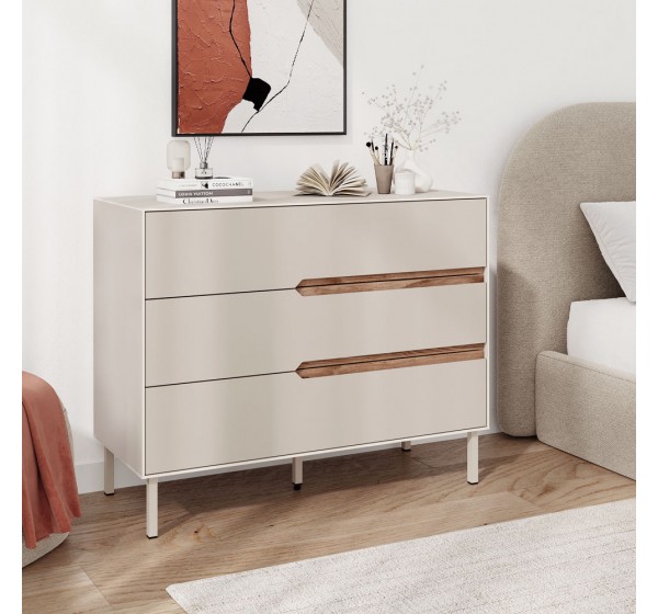 Συρταριέρα Arch Megapap χρώμα sandstone 98x40x78,5εκ.
