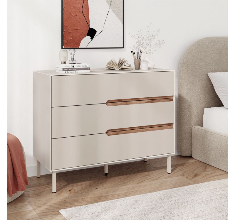 Συρταριέρα Arch Megapap χρώμα sandstone 98x40x78,5εκ.