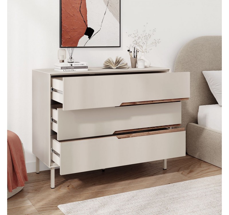 Συρταριέρα Arch Megapap χρώμα sandstone 98x40x78,5εκ.