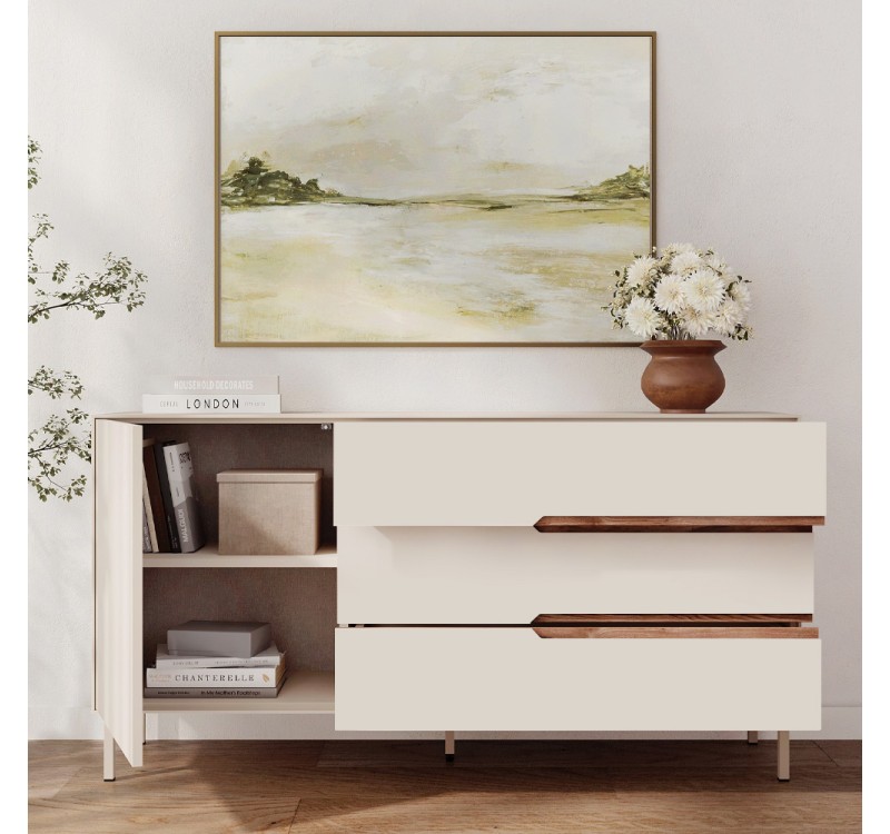 Μπουφές Arch Megapap χρώμα sandstone 150x40x78,4εκ.