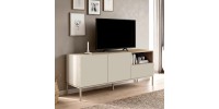 Έπιπλο τηλεόρασης Cailin Megapap χρώμα sandstone - sepet oak 140x41,8x55εκ.