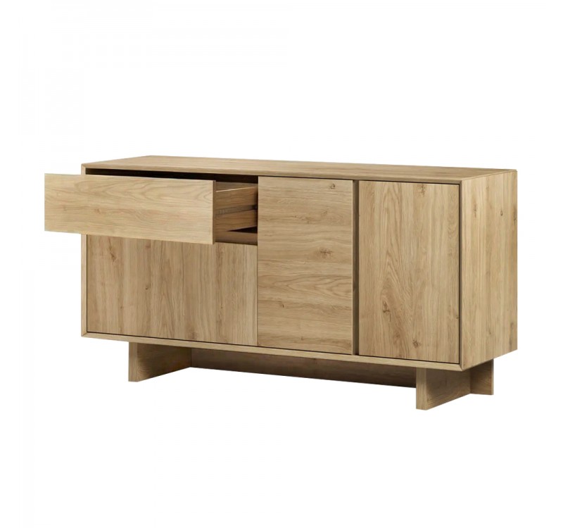 Μπουφές Capri Megapap χρώμα sapphire oak 146x45x76,5εκ.