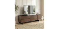 Έπιπλο τηλεόρασης Capri Megapap χρώμα καρυδί milano 180x45x55εκ.
