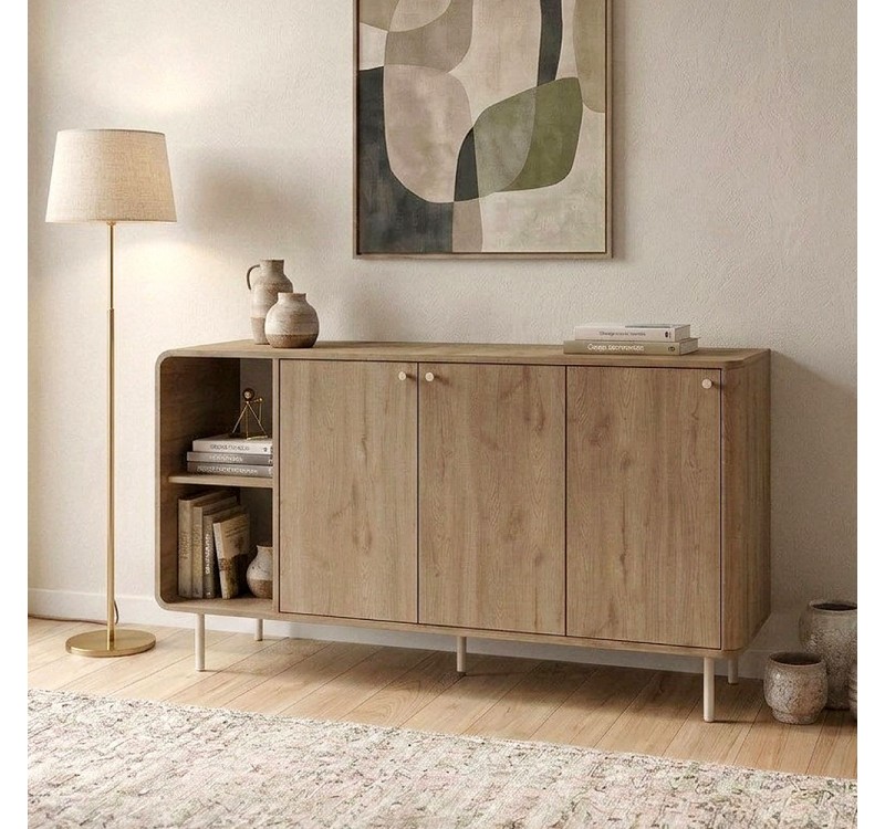 Μπουφές Colia Megapap χρώμα sepet oak 150x44x80εκ.