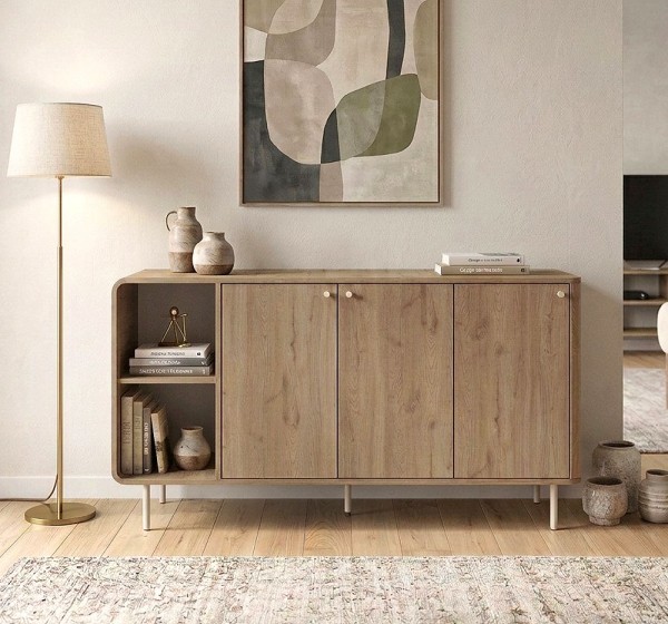 Μπουφές Colia Megapap χρώμα sepet oak 150x44x80εκ.