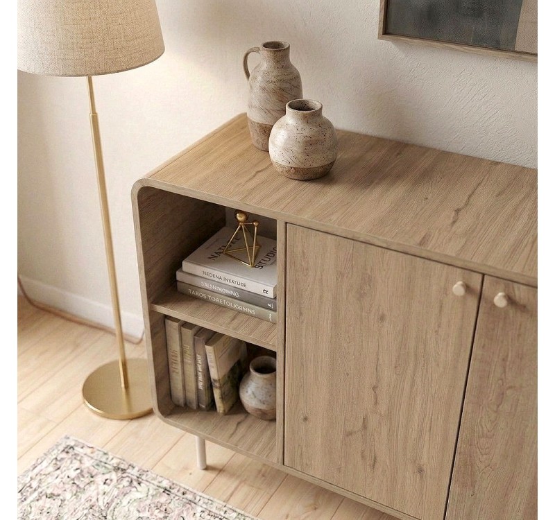 Μπουφές Colia Megapap χρώμα sepet oak 150x44x80εκ.