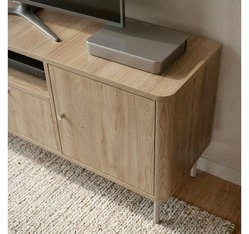 Έπιπλο τηλεόρασης Colia Megapap χρώμα sepet oak 140,3x34x55,7εκ.
