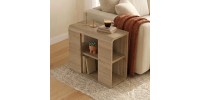 Τραπεζάκι βοηθητικό Colia Megapap χρώμα sepet oak 58x25x50εκ.