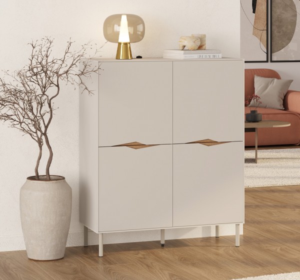 Μπουφές Marquise Megapap χρώμα sandstone 98x40x120εκ.