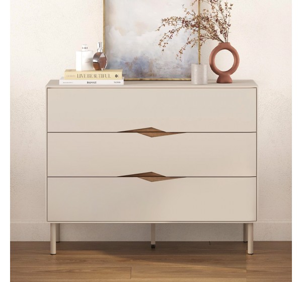 Συρταριέρα Marquise Megapap χρώμα sandstone 98x40x78,5εκ.