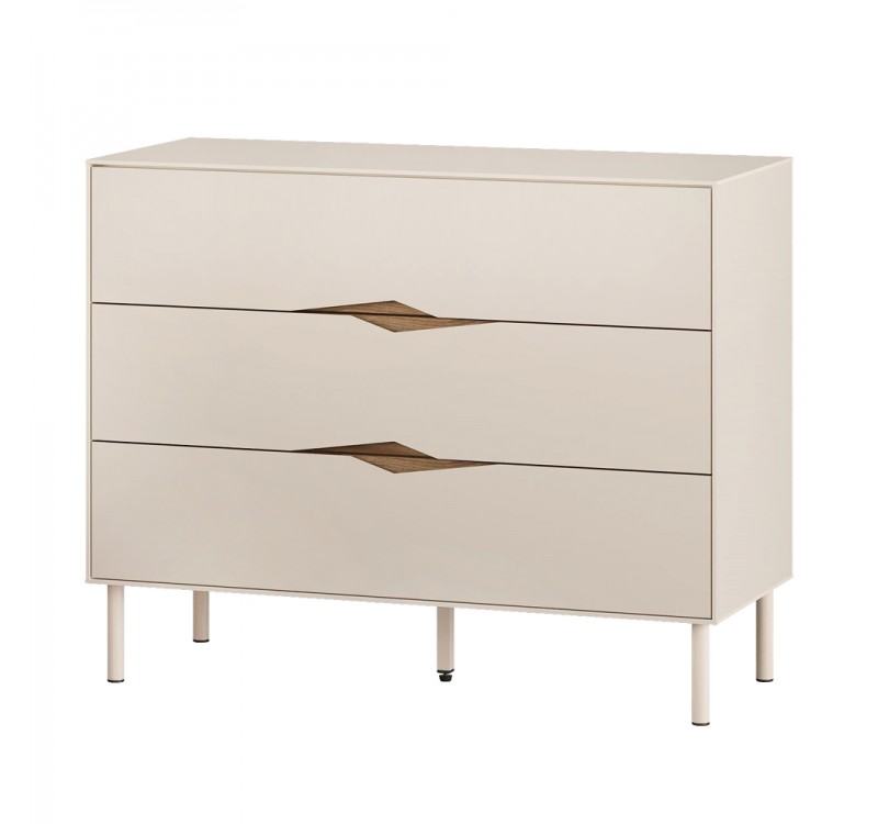 Συρταριέρα Marquise Megapap χρώμα sandstone 98x40x78,5εκ.