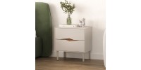 Κομοδίνο Marquise Megapap χρώμα sandstone 50x35x52,3εκ.
