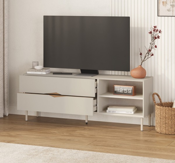Έπιπλο τηλεόρασης Marquise Megapap χρώμα sandstone 150x35x56εκ.