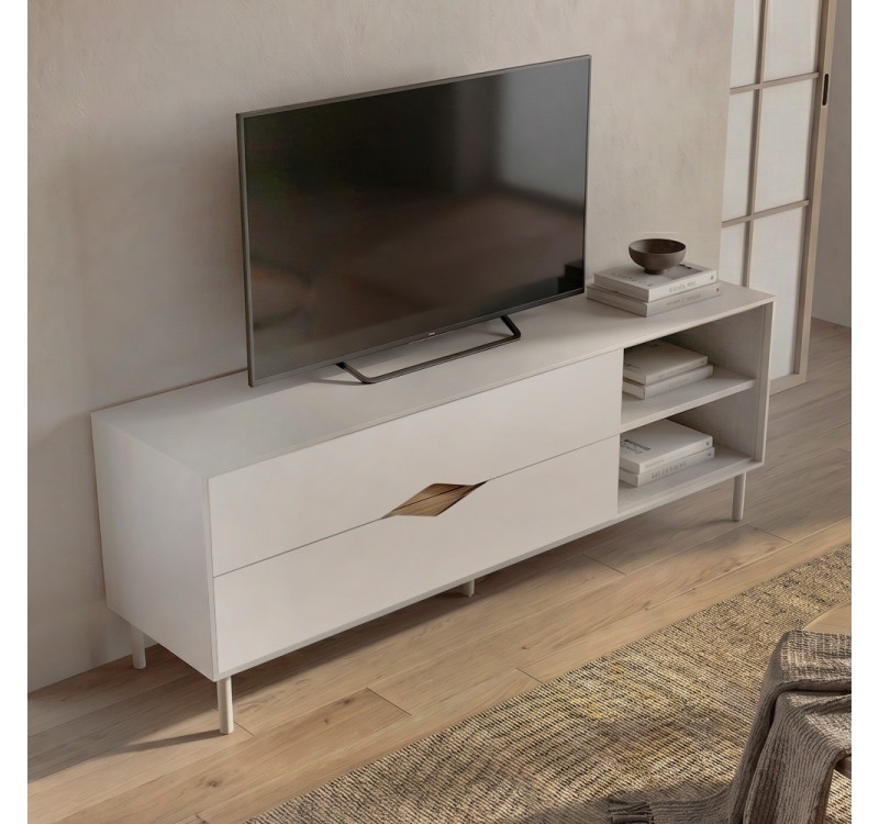 Έπιπλο τηλεόρασης Marquise Megapap χρώμα sandstone 150x35x56εκ.