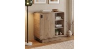 Μπουφές Rovel Megapap χρώμα sepet oak 80,3x39x80,4εκ.