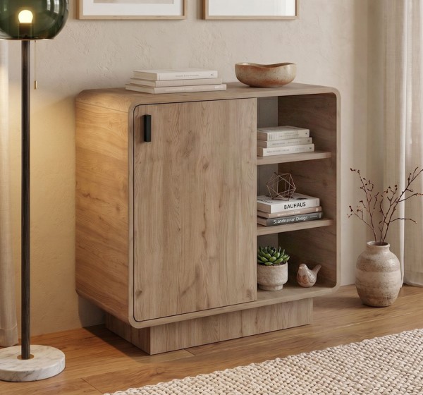 Μπουφές Rovel Megapap χρώμα sepet oak 80,3x39x80,4εκ.