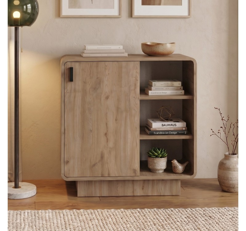 Μπουφές Rovel Megapap χρώμα sepet oak 80,3x39x80,4εκ.